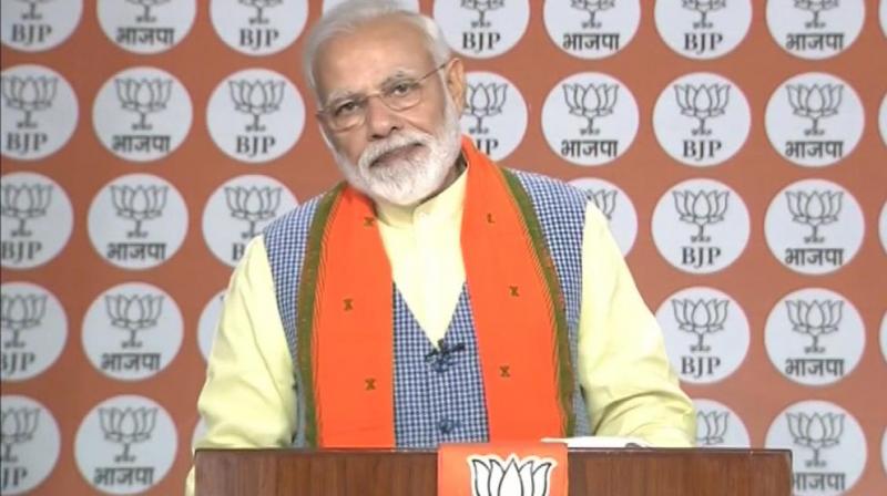 Amid Indo-Pakistan tension, PM said, 'The enemy tries to destabilize us, carries out terror attacks, they want to stop our growth. We all countrymen are standing like a rock to counter their evil designs.' (Photo: ANI | Twitter) Amid Indo-Pakistan tension, PM said, 'The enemy tries to destabilize us, carries out terror attacks, they want to stop our growth. We all countrymen are standing like a rock to counter their evil designs.' (Photo: ANI | Twitter)