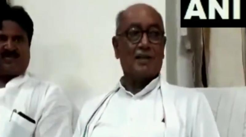 He also tweeted that Madhya Pradesh Police arrested functionaries of Bajrang Dal and BJP's IT cell for "spying" for Pakistan in return for money. (Photo: ANI | screengrab) He also tweeted that Madhya Pradesh Police arrested functionaries of Bajrang Dal and BJP's IT cell for "spying" for Pakistan in return for money. (Photo: ANI | screengrab)