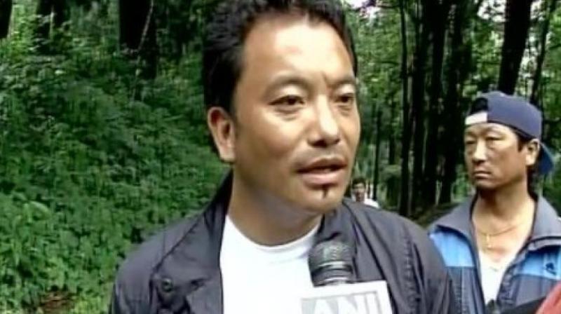 GJM Yuva Morcha President Prakash Gurung (Photo: Twitter | ANI) GJM Yuva Morcha President Prakash Gurung (Photo: Twitter | ANI)