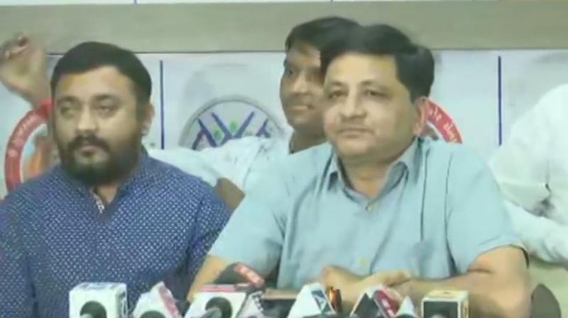 Alpesh was given an ultimatum by the Sena to choose either the Congress or the Thakor Sena. Alpesh and Zala quit the Congress in April 2019. (Photo: ANI) Alpesh was given an ultimatum by the Sena to choose either the Congress or the Thakor Sena. Alpesh and Zala quit the Congress in April 2019. (Photo: ANI)