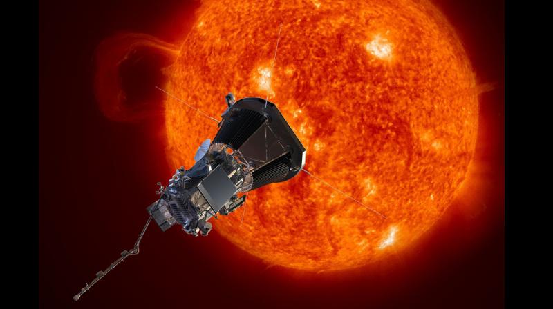 The unmanned spacecraft will fly directly into the sun’s atmosphere called corona. The unmanned spacecraft will fly directly into the sun’s atmosphere called corona.