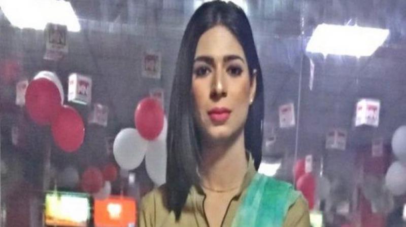 The news of her first appearance on local channel Kohenoor TV on Saturday went viral on social media and was just days after she became the first transgender model on the catwalk at the annual Pakistan Fashion Design Council fashion show. (Photo: ANI) The news of her first appearance on local channel Kohenoor TV on Saturday went viral on social media and was just days after she became the first transgender model on the catwalk at the annual Pakistan Fashion Design Council fashion show. (Photo: ANI)