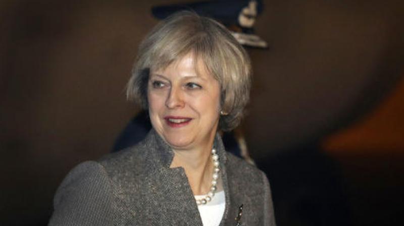 Britain's Prime Minister Theresa May arrives at the Palam airport in New Delhi. (Photo: AP) Britain's Prime Minister Theresa May arrives at the Palam airport in New Delhi. (Photo: AP)