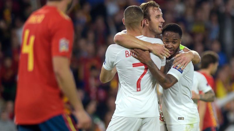 Sterling ended his three-year scoring drought with England with goals on each side of Rashford's strike before the break, leading England to its first win in Spain since 1987. (Photo: AFP) Sterling ended his three-year scoring drought with England with goals on each side of Rashford's strike before the break, leading England to its first win in Spain since 1987. (Photo: AFP)