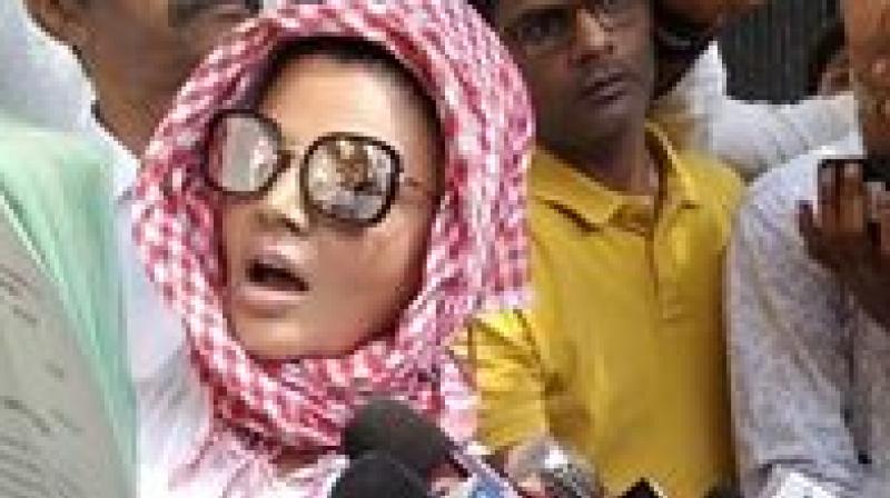 Rakhi Sawant urged court to order Tanushree to pay her 25 paise as damages for 'maligning her reputation' and to tender an unconditional apology in 'print, television and social media'. (Photo: Facebook | @RakhiSawantOfficialPage) Rakhi Sawant urged court to order Tanushree to pay her 25 paise as damages for 'maligning her reputation' and to tender an unconditional apology in 'print, television and social media'. (Photo: Facebook | @RakhiSawantOfficialPage)