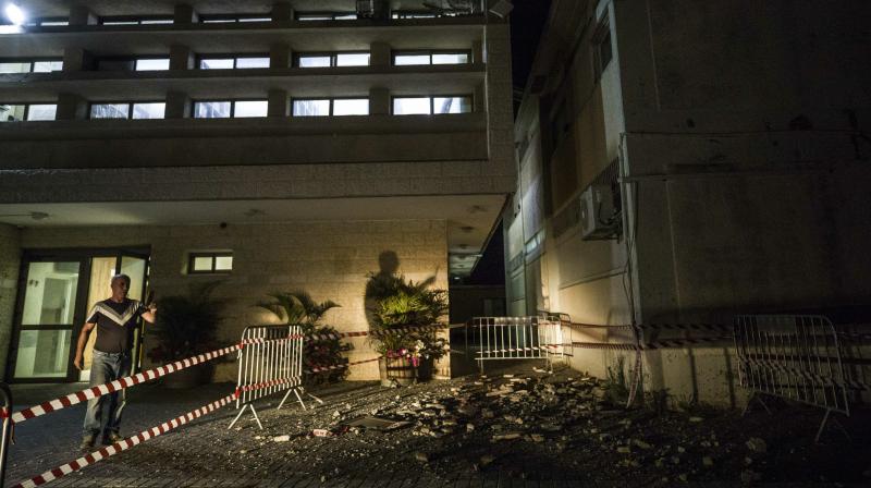 The seminary, in the town of Sderot, was empty at the time of the rocket attack as students had left to return to their homes elsewhere to celebrate the Jewish Sabbath, which begins on Friday with their families. (Photo: AP) The seminary, in the town of Sderot, was empty at the time of the rocket attack as students had left to return to their homes elsewhere to celebrate the Jewish Sabbath, which begins on Friday with their families. (Photo: AP)