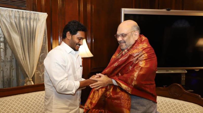Reddy, just before swearing in as chief minister, had met both Modi and Shah on the special category status issue. He had said his party could only request the BJP-led central government and not ‘demand or command’. (Photo: ANI) Reddy, just before swearing in as chief minister, had met both Modi and Shah on the special category status issue. He had said his party could only request the BJP-led central government and not ‘demand or command’. (Photo: ANI)