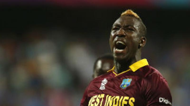 the 30-year-old West Indian became just the second player in T20 cricket's history to score a century and take a hat-trick in the same game. (Photo: AFP) the 30-year-old West Indian became just the second player in T20 cricket's history to score a century and take a hat-trick in the same game. (Photo: AFP)