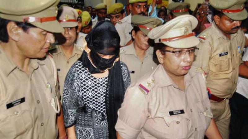 She was arrested around 9.15 am from her home in the presence of her father and brother after which she was taken for a medical examination. (Photo: PTI) She was arrested around 9.15 am from her home in the presence of her father and brother after which she was taken for a medical examination. (Photo: PTI)