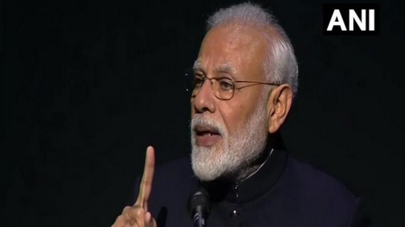 The Prime Minister said it is significant that he received the award on the occasion of 150th birth anniversary of Mahatma Gandhi. (Photo: ANI) The Prime Minister said it is significant that he received the award on the occasion of 150th birth anniversary of Mahatma Gandhi. (Photo: ANI)