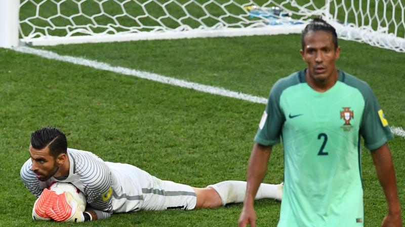 Bruno Alves( green) is at his third World Cup, although the Rangers centre-back has yet to make an appearance in Russia. (Photo: AFP) Bruno Alves( green) is at his third World Cup, although the Rangers centre-back has yet to make an appearance in Russia. (Photo: AFP)