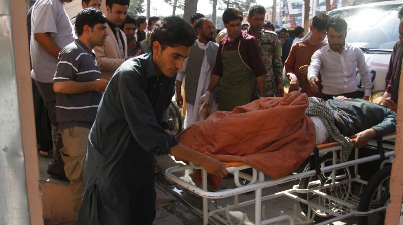 The explosion occurred in the Shawiz area when a bus carrying dozens of passengers was en route to Farah province from Herat, an official of Herat hospital, Mohammad Ibrahim Mohammadi. (Photo: AP) The explosion occurred in the Shawiz area when a bus carrying dozens of passengers was en route to Farah province from Herat, an official of Herat hospital, Mohammad Ibrahim Mohammadi. (Photo: AP)