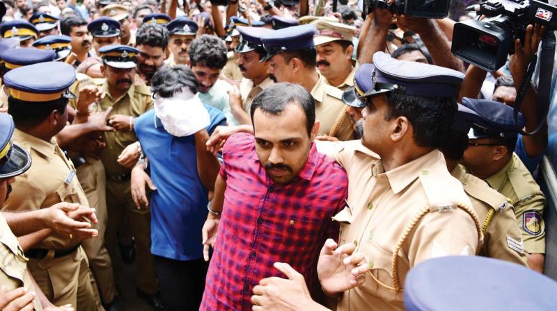 Syanu Chacko, the first accused in Kevin murder case comes out of the Principal Sessions court after the verdict in Kottayam on Tuesday. (Photo: DC) Syanu Chacko, the first accused in Kevin murder case comes out of the Principal Sessions court after the verdict in Kottayam on Tuesday. (Photo: DC)