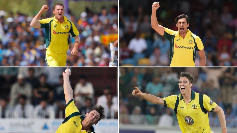 Ahead of their opening clash against NZ, Australia must decide if they want to play their 4 pacemen, who have rarely been fit together. (Photo: AP/ AFP) Ahead of their opening clash against NZ, Australia must decide if they want to play their 4 pacemen, who have rarely been fit together. (Photo: AP/ AFP)