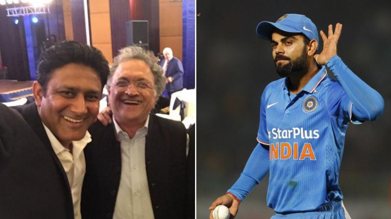 Ramachandra Guha wasn't particularly happy about the speculation surrounding Anil Kumble. (Photo: Twitter/ AP) Ramachandra Guha wasn't particularly happy about the speculation surrounding Anil Kumble. (Photo: Twitter/ AP)