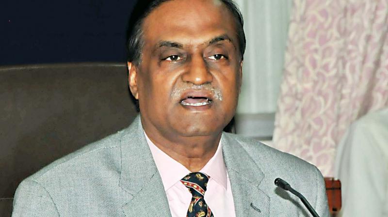State election commissioner P. Srinivasachary addresses a press meet State election commissioner P. Srinivasachary addresses a press meet