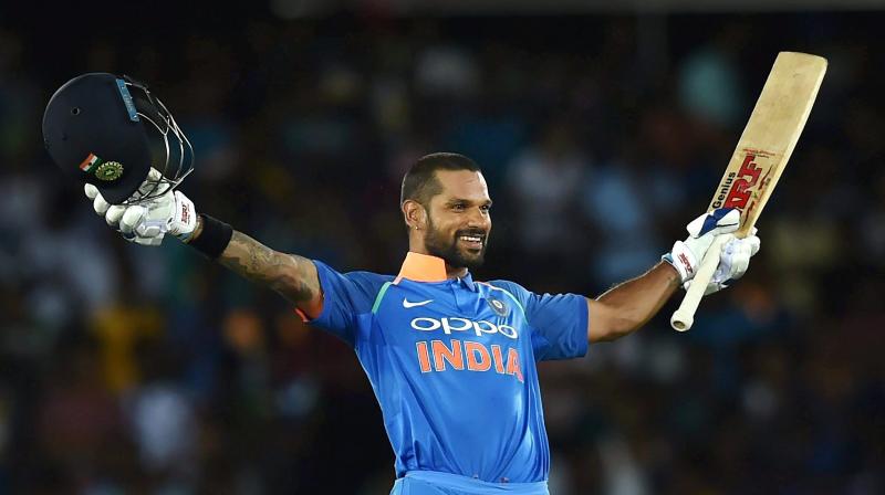 The partnership between Dhawan, who hit his 11th ODI century, and Kohli made sure India had no more hiccups in their road to victory.(Photo: AP) The partnership between Dhawan, who hit his 11th ODI century, and Kohli made sure India had no more hiccups in their road to victory.(Photo: AP)