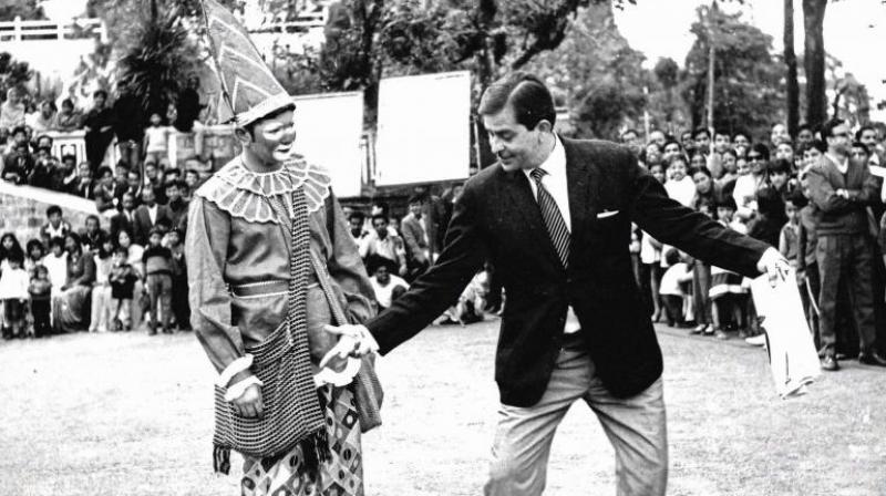 On the sets of Mera Naam Joker. (Photo: Kamat foto flash) On the sets of Mera Naam Joker. (Photo: Kamat foto flash)