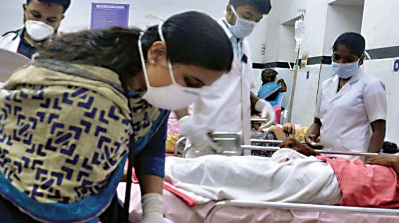 The villagers would get two rounds of vaccination in a gap of two months to immunize themselves against a particular virus that triggers bouts of high fever and other ailments. The villagers would get two rounds of vaccination in a gap of two months to immunize themselves against a particular virus that triggers bouts of high fever and other ailments.