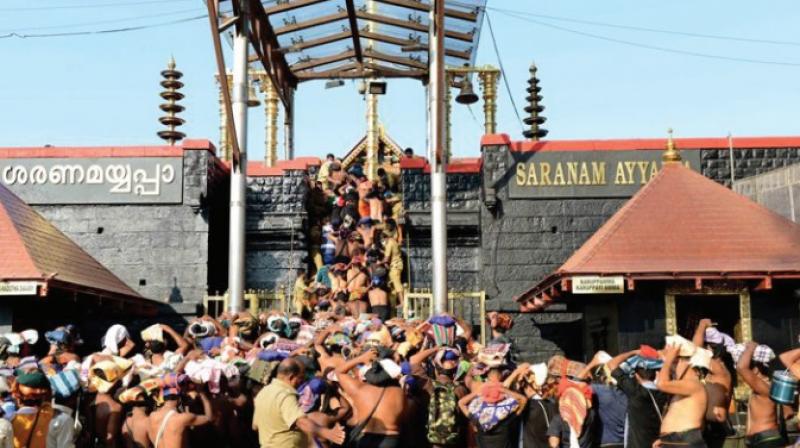 Advocate Parasaran, appearing for Nair Society, one of the intervenors, said Sabarimala was a unique temple where other than Hindus, Christians, Muslims and even foreigners are allowed entry. (Photo: sabarimala.kerala.gov.in) Advocate Parasaran, appearing for Nair Society, one of the intervenors, said Sabarimala was a unique temple where other than Hindus, Christians, Muslims and even foreigners are allowed entry. (Photo: sabarimala.kerala.gov.in)