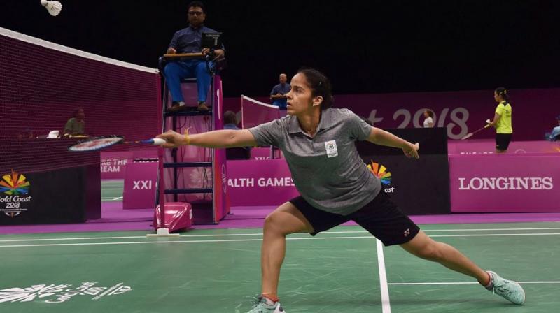 Saina Nehwal gave India a 1-0 lead after easily defeating Julie Macpherson 21-14, 21-12 in the women's singles match. (Photo: Twitter / Saina Nehwal) Saina Nehwal gave India a 1-0 lead after easily defeating Julie Macpherson 21-14, 21-12 in the women's singles match. (Photo: Twitter / Saina Nehwal)