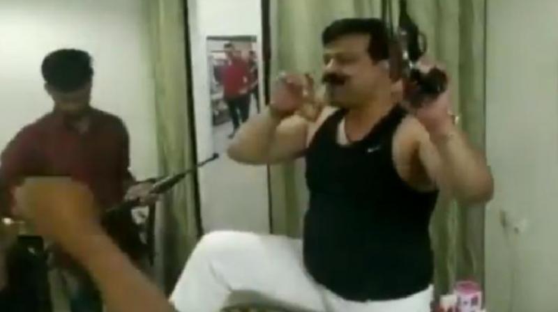 He said he had been playing with guns since his childhood. (Photo: Screengrab) He said he had been playing with guns since his childhood. (Photo: Screengrab)