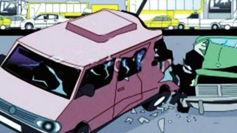 At least seven vehicles were damaged when a speeding car, driven by a TV actor, hit them at Santacruz, police said. (Photo: Representational Image) At least seven vehicles were damaged when a speeding car, driven by a TV actor, hit them at Santacruz, police said. (Photo: Representational Image)