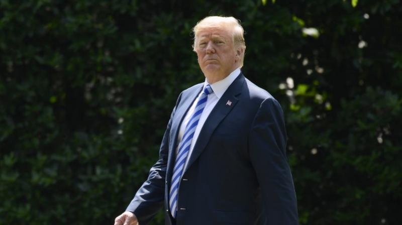 In this June 1, 2018, photo, President Donald Trump walks to Marine One on the South Lawn of the White House in Washington, as he heads to Camp David for the weekend. Lawyers for President Donald Trump and Summer Zervos, a former “Apprentice” contestant who sued the president for saying her sexual misconduct claims were lies, are scheduled to be in court Tuesday, June 5, 2018, in New York. (AP Photo/Susan Walsh) In this June 1, 2018, photo, President Donald Trump walks to Marine One on the South Lawn of the White House in Washington, as he heads to Camp David for the weekend. Lawyers for President Donald Trump and Summer Zervos, a former “Apprentice” contestant who sued the president for saying her sexual misconduct claims were lies, are scheduled to be in court Tuesday, June 5, 2018, in New York. (AP Photo/Susan Walsh)