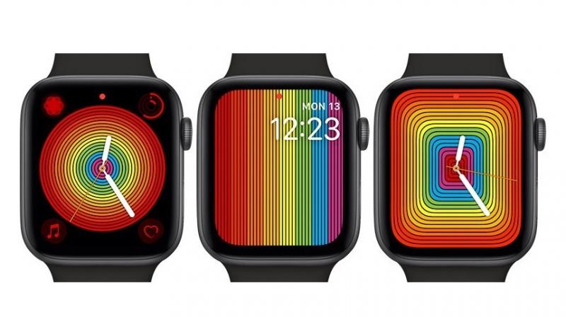 The new Pride watch face is vastly different from the 2018 version. The new Pride watch face is vastly different from the 2018 version.