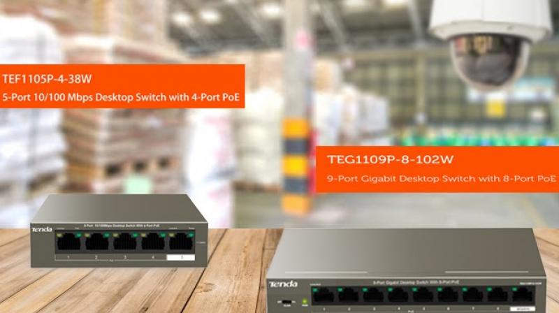 Looking at the need of the hour, targeting the surveillance industry, Tenda launched two powerful switches namely TEF1105P-4-38W and TEG1109P-8-102W. Looking at the need of the hour, targeting the surveillance industry, Tenda launched two powerful switches namely TEF1105P-4-38W and TEG1109P-8-102W.