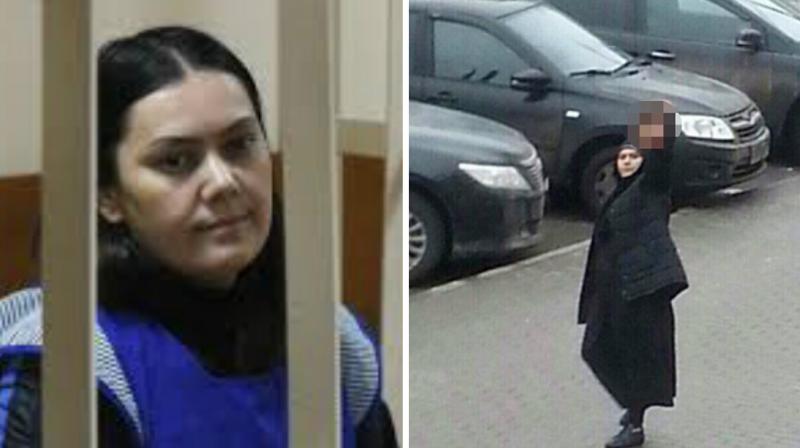Bobokulova was arrested in February as she waved the severed head of four-year-old Anastasia outside a Moscow metro station. (Photo: AP) Bobokulova was arrested in February as she waved the severed head of four-year-old Anastasia outside a Moscow metro station. (Photo: AP)