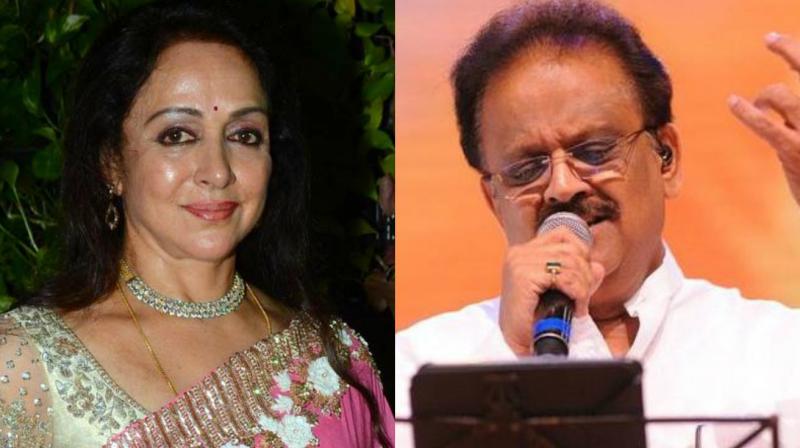 Hema Malini and S P Balasubramanyam Hema Malini and S P Balasubramanyam