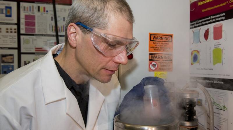 John Bischof, senior author of the study on deep-freezing donated organs, working in a lab. (Photo: AP) John Bischof, senior author of the study on deep-freezing donated organs, working in a lab. (Photo: AP)