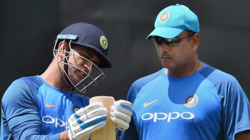 “MS Dhoni is a massive influence on the team. He is a living legend in the dressing room and an ornament to the game. By no means or by any stretch of imagination he is finished or even half finished yet,” said Ravi Shastri. (Photo: PTI) “MS Dhoni is a massive influence on the team. He is a living legend in the dressing room and an ornament to the game. By no means or by any stretch of imagination he is finished or even half finished yet,” said Ravi Shastri. (Photo: PTI)