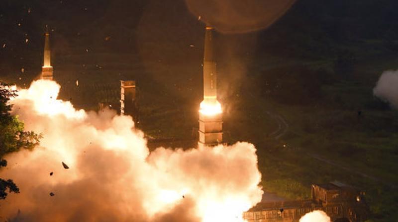 South Korea's Hyunmoo II Missile system fire missiles during the combined military exercise between the U.S. and South Korea against North Korea (Photo: AP) South Korea's Hyunmoo II Missile system fire missiles during the combined military exercise between the U.S. and South Korea against North Korea (Photo: AP)