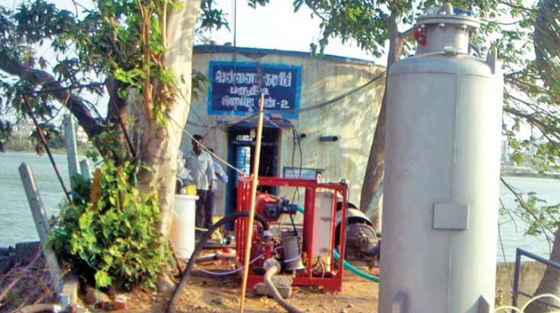 A treatment plant at Porur Lake. A treatment plant at Porur Lake.