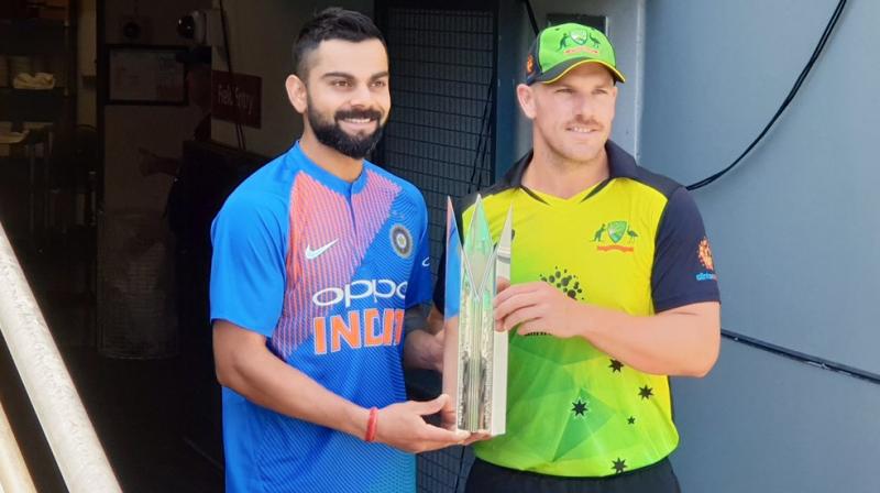 Virat Kohli-led Team India will kick off their Australia tour when the two teams lock horns at the Gabba in Brisbane on Wednesday for the first of the three T20Is. (Photo: Twitter / BCCI) Virat Kohli-led Team India will kick off their Australia tour when the two teams lock horns at the Gabba in Brisbane on Wednesday for the first of the three T20Is. (Photo: Twitter / BCCI)