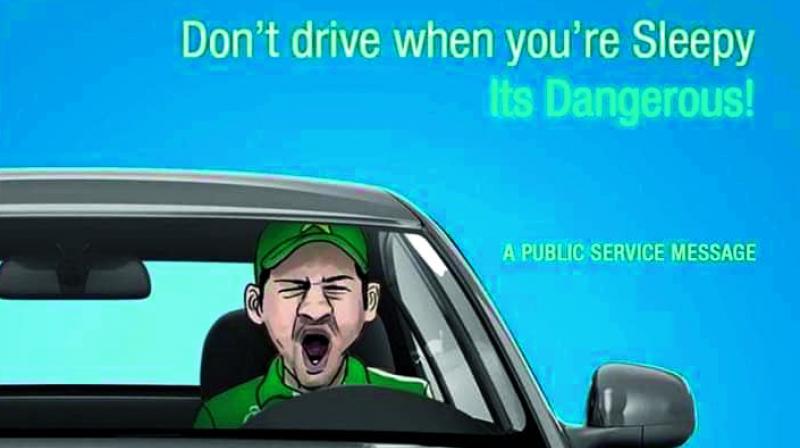 In a new post, the Cyberabad police said on its Twitter handle: “Do not force yourself to drive a vehicle when you are sleepy. Yawning is always an alert for dangerous driving.” In a new post, the Cyberabad police said on its Twitter handle: “Do not force yourself to drive a vehicle when you are sleepy. Yawning is always an alert for dangerous driving.”