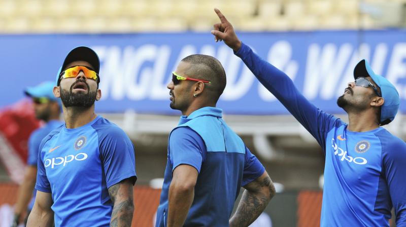 While the fans are keenly waiting for the India versus Pakistan clash in the ICC Champions Trophy, the weather may spoilsport. (Photo: AP) While the fans are keenly waiting for the India versus Pakistan clash in the ICC Champions Trophy, the weather may spoilsport. (Photo: AP)