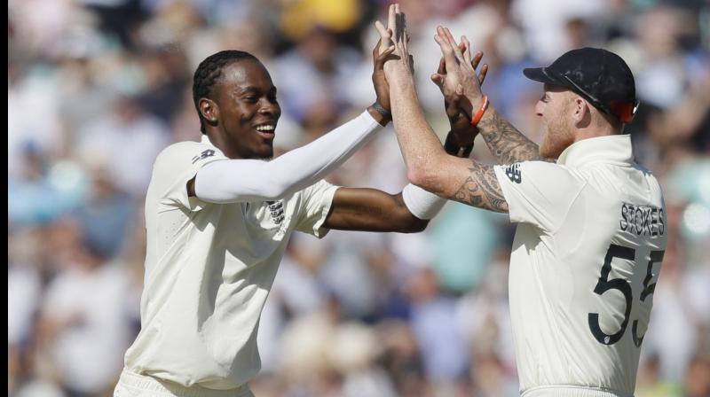 After winning the fifth and final Ashes Test against Australia by 135 runs, England skipper Joe Root praised Jofra Archer saying he is still learning how to get the best out of the pacer. (Photo:AP) After winning the fifth and final Ashes Test against Australia by 135 runs, England skipper Joe Root praised Jofra Archer saying he is still learning how to get the best out of the pacer. (Photo:AP)