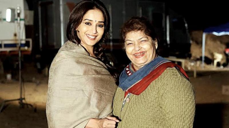 Saroj Khan with Madhuri Dixit Saroj Khan with Madhuri Dixit