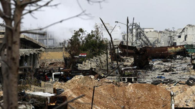 The government has been urging civilians to leave for months, and has accused the rebels of holding residents hostage for use as human shields. (Photo: AP) The government has been urging civilians to leave for months, and has accused the rebels of holding residents hostage for use as human shields. (Photo: AP)