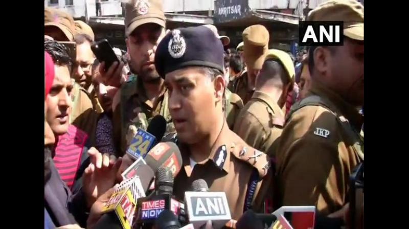 Inspector General of Police, Jammu, M K Sinha made the appeal to shopkeepers in a post on his Twitter account. (Photo: ANI) Inspector General of Police, Jammu, M K Sinha made the appeal to shopkeepers in a post on his Twitter account. (Photo: ANI)
