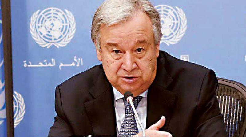 UN chief Secretary General Antonio Guterres unveiled an annual report on ‘Children in Armed Conflict’ (File Photo) UN chief Secretary General Antonio Guterres unveiled an annual report on ‘Children in Armed Conflict’ (File Photo)