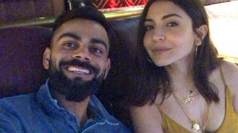 After sealing the two-match Test series against Bangladesh by 2-0, Indian captain, Virat Kohli was seen having a quality time with his sweetheart and wife, Anushka Sharma. (Photo:Twitter)