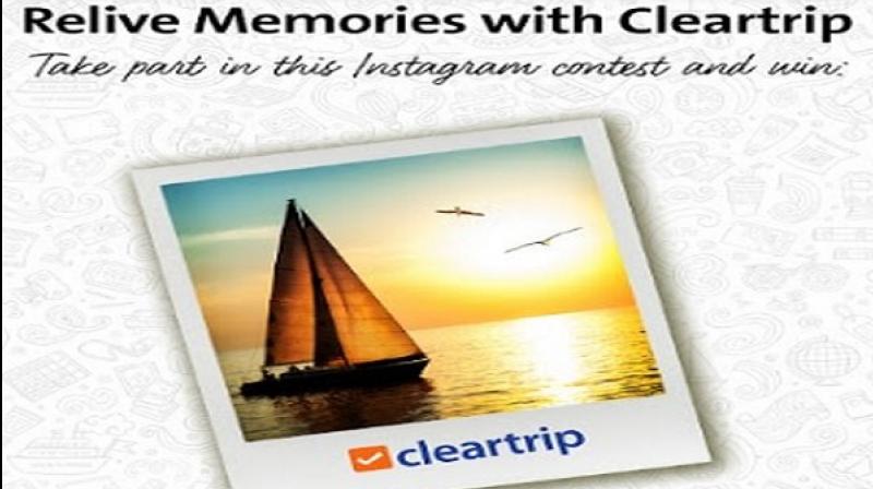 Social media contest will give participants a chance to win Cleartrip Gift Cards worth Rs 1 lakh as grand prize, Rs 20,000 as weekly prize and Rs 1,000 as daily prize. (Photo: ANI) Social media contest will give participants a chance to win Cleartrip Gift Cards worth Rs 1 lakh as grand prize, Rs 20,000 as weekly prize and Rs 1,000 as daily prize. (Photo: ANI)