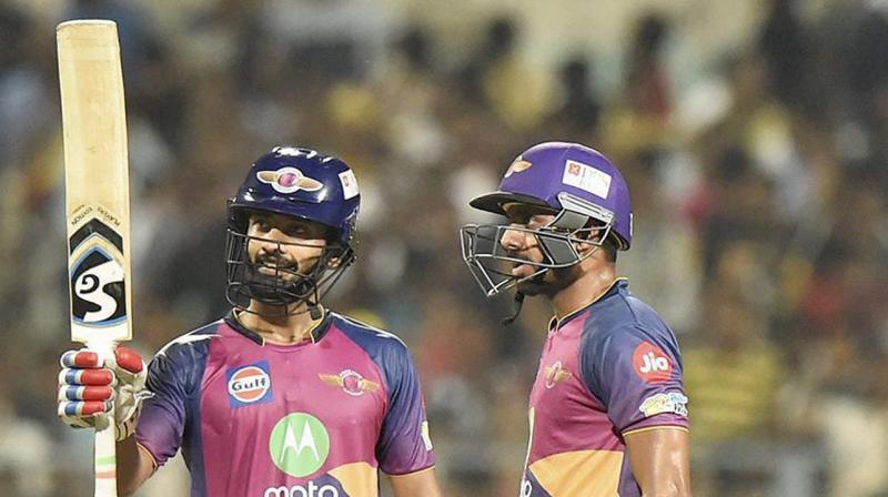 "I am just trying to middle the ball, this is all new for me (the big crowds), so I am just trying to concentrate on what I can do," said Rahul Tripathi. "I am just trying to middle the ball, this is all new for me (the big crowds), so I am just trying to concentrate on what I can do," said Rahul Tripathi.