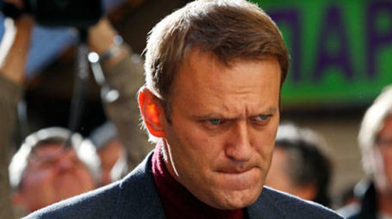 Navalny called the protest over his anti-corruption investigation into Prime Minister Dmitry Medvedev linking the latter to huge mansions and vineyards in a video report. (Photo: AP) Navalny called the protest over his anti-corruption investigation into Prime Minister Dmitry Medvedev linking the latter to huge mansions and vineyards in a video report. (Photo: AP)