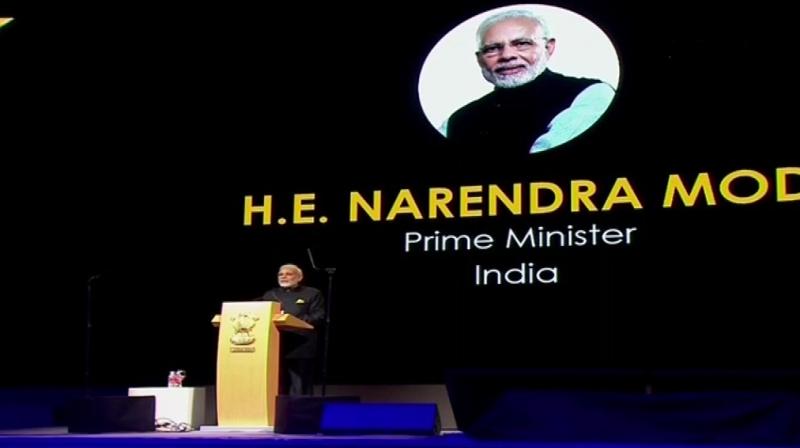 Prime Minister Narendra Modi became the first world leader to address the festival which was launched in 2016 and is in its third edition. (Photo: ANI) Prime Minister Narendra Modi became the first world leader to address the festival which was launched in 2016 and is in its third edition. (Photo: ANI)