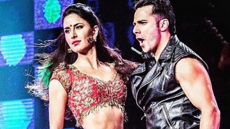Katrina Kaif and Varun Dhawan in a performance. (Photo: Twitter) Katrina Kaif and Varun Dhawan in a performance. (Photo: Twitter)